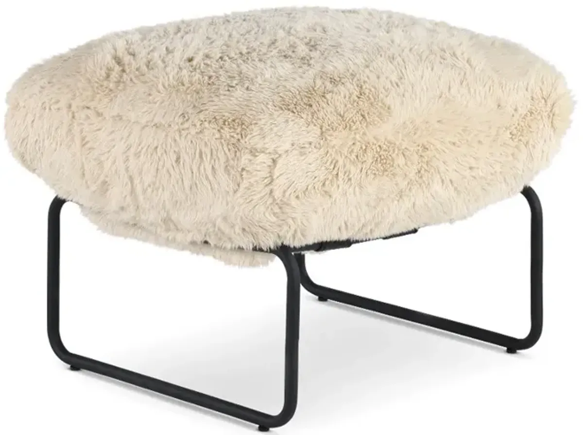 Stephanie Sand Beige Ottoman