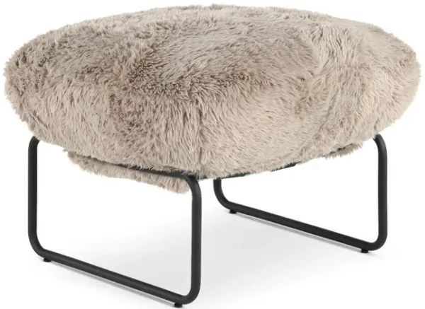 Stephanie Granite Gray Accent Ottoman