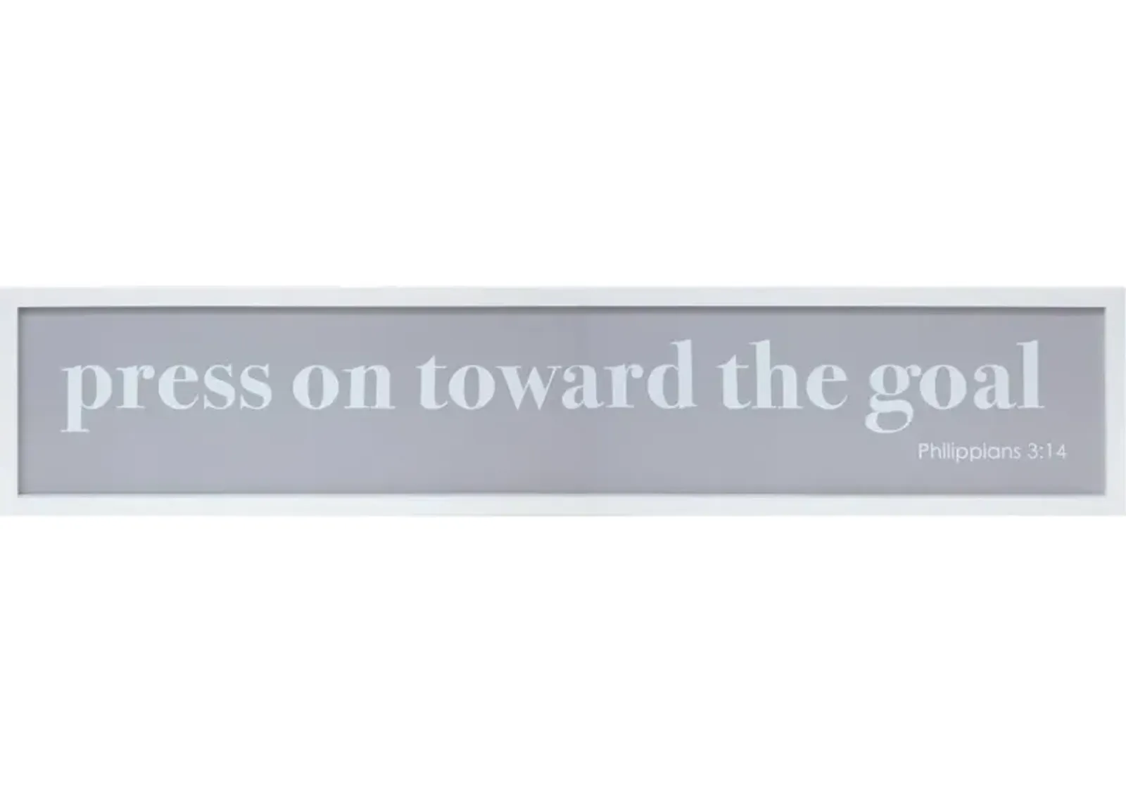 "Press On Toward the Goal" Plaque