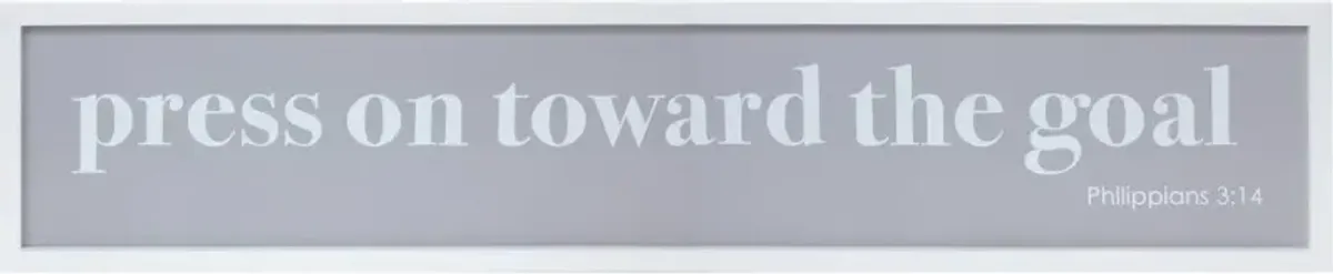 "Press On Toward the Goal" Plaque