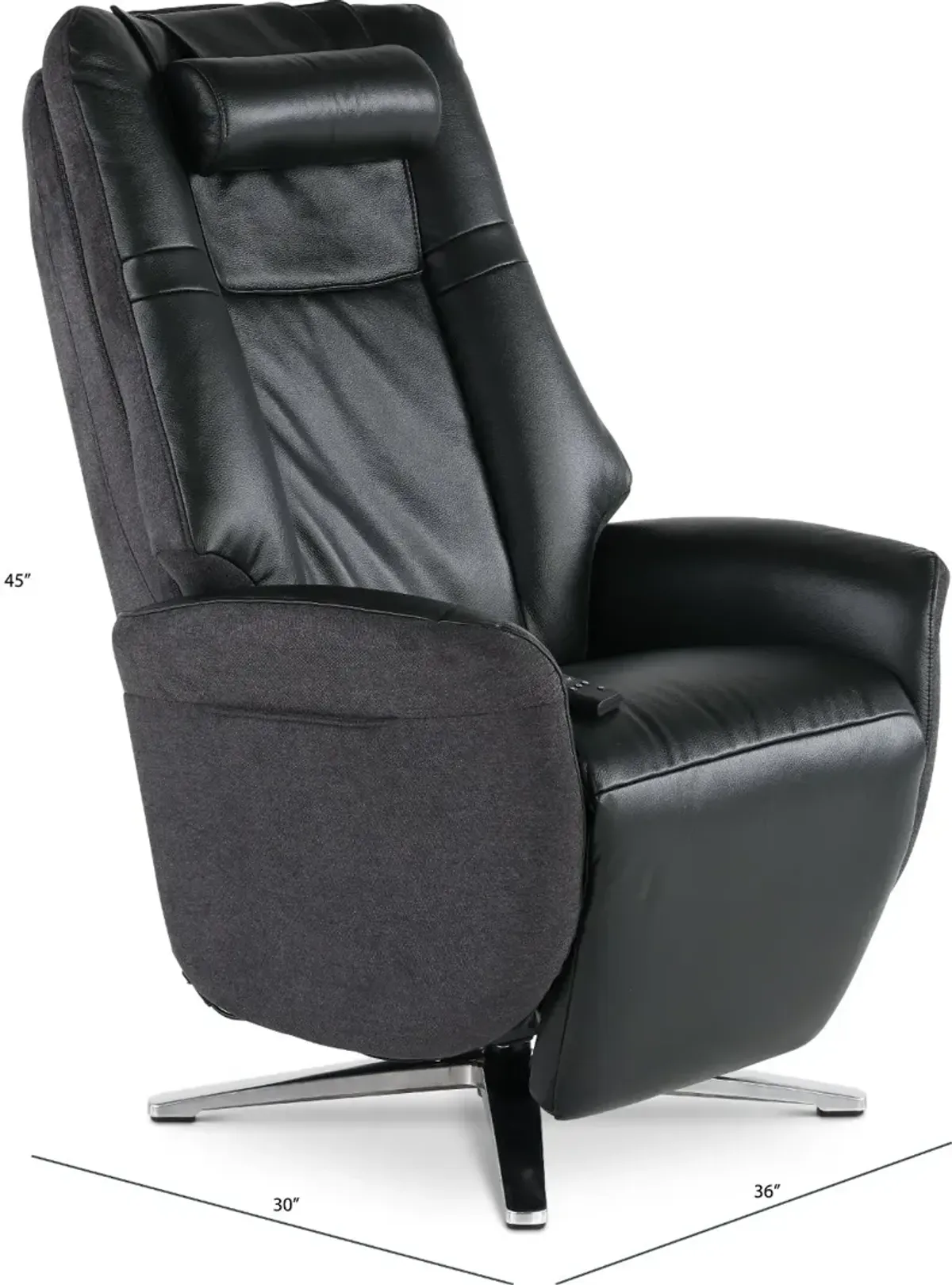 Zen Black Massage Power Recliner