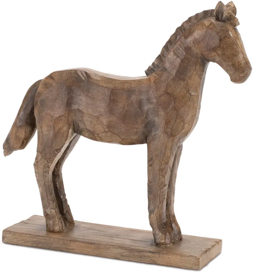 Light Brown 8 Inch Horse on Stand