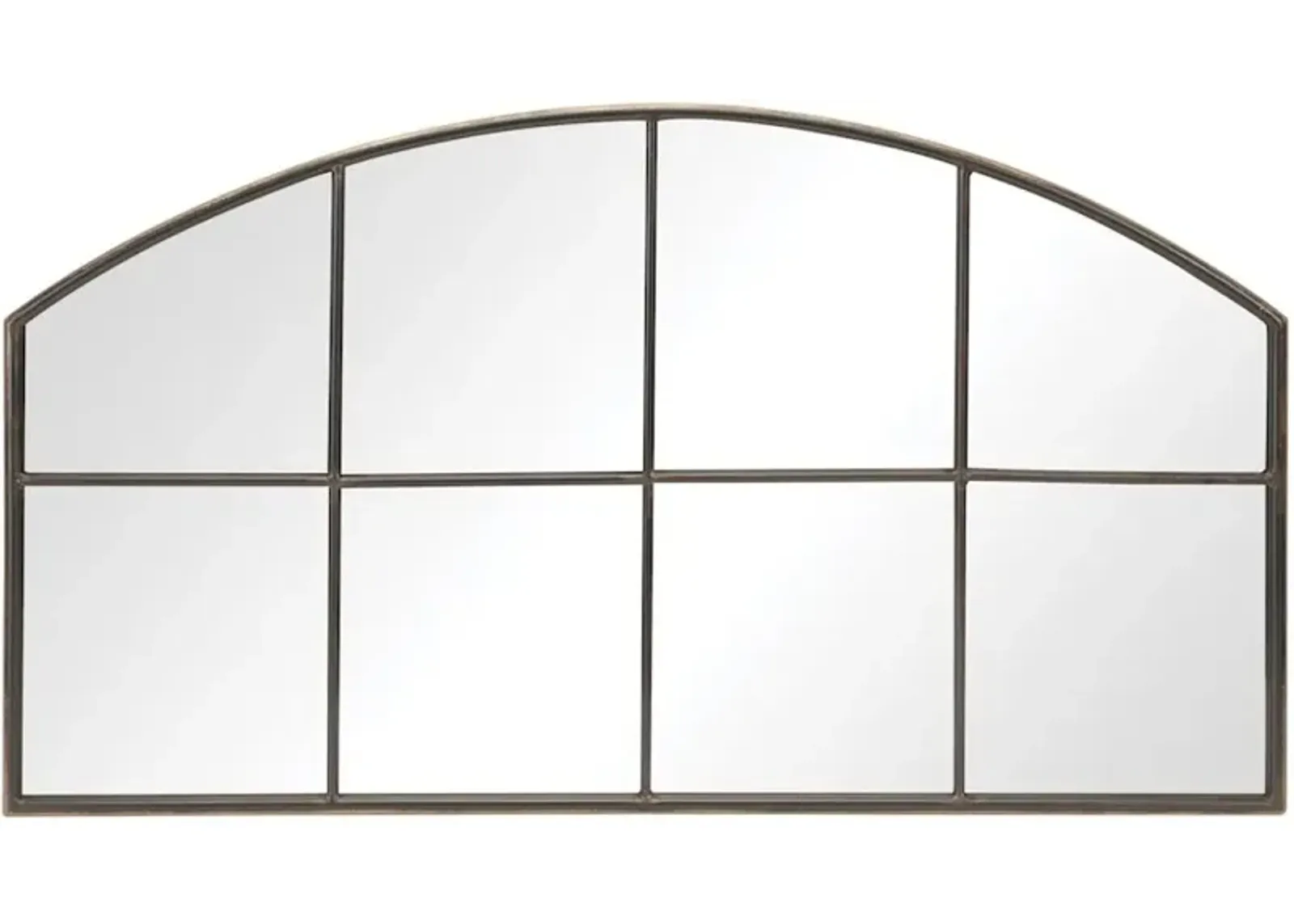 Metal and Glass Wall Mirror