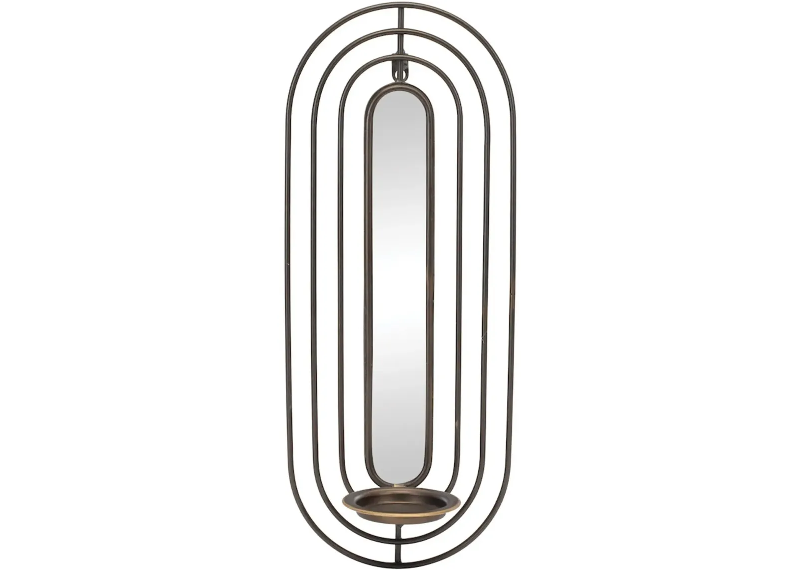 Metal Wall Sconce With Mirrior