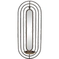 Metal Wall Sconce With Mirrior