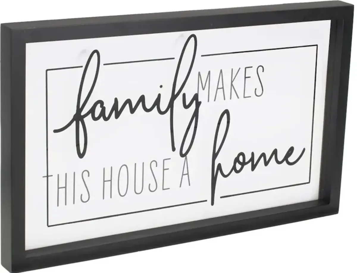 Black and White Family Sign Print