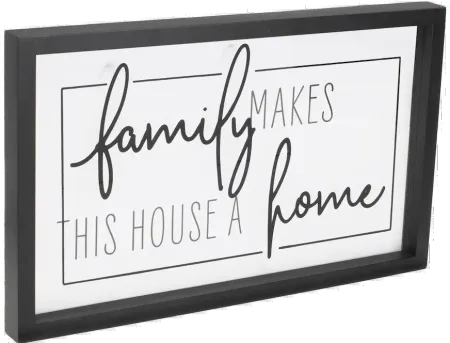 Black and White Family Sign Print
