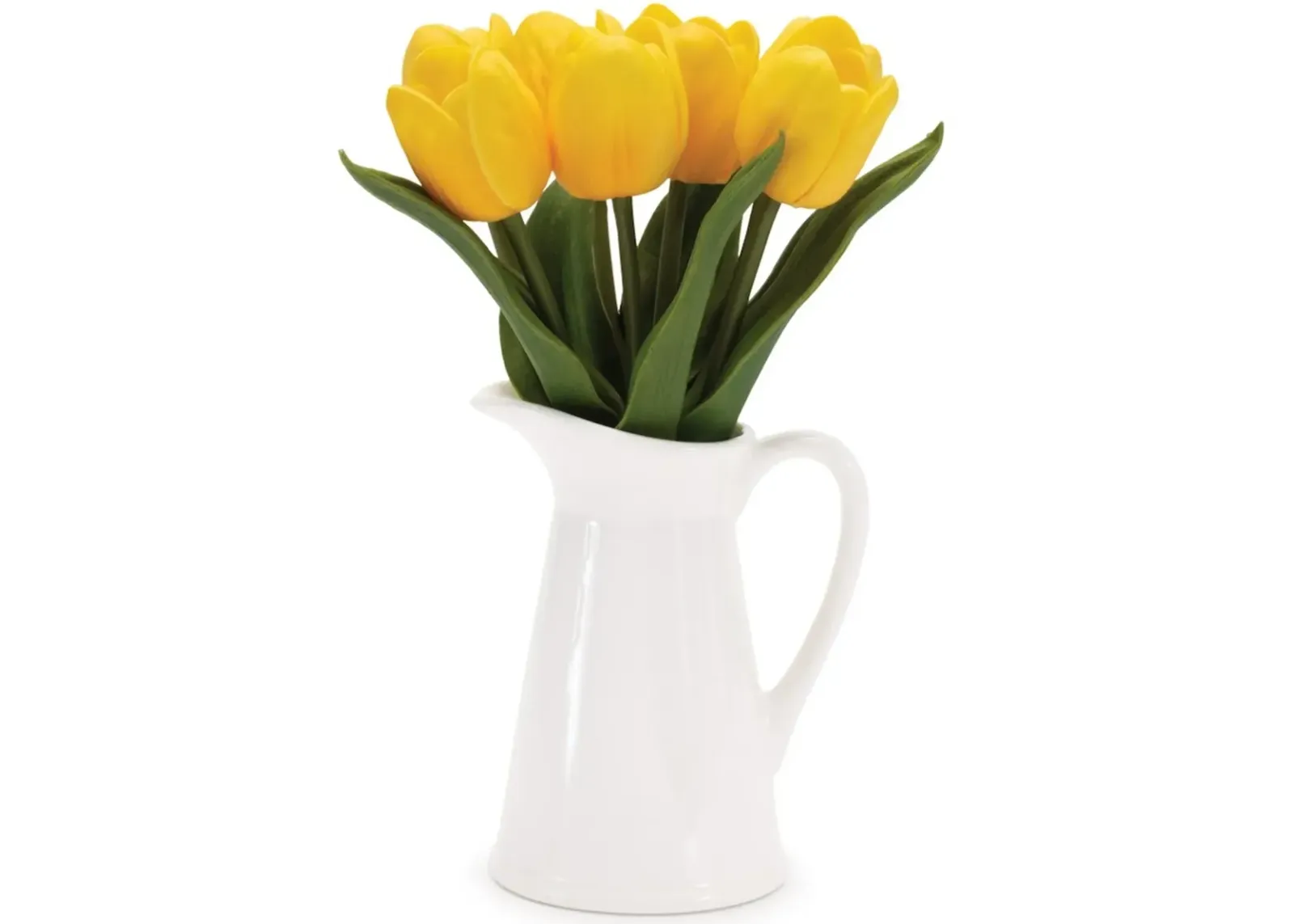 9.5 Inch Yellow Tulips in Vase