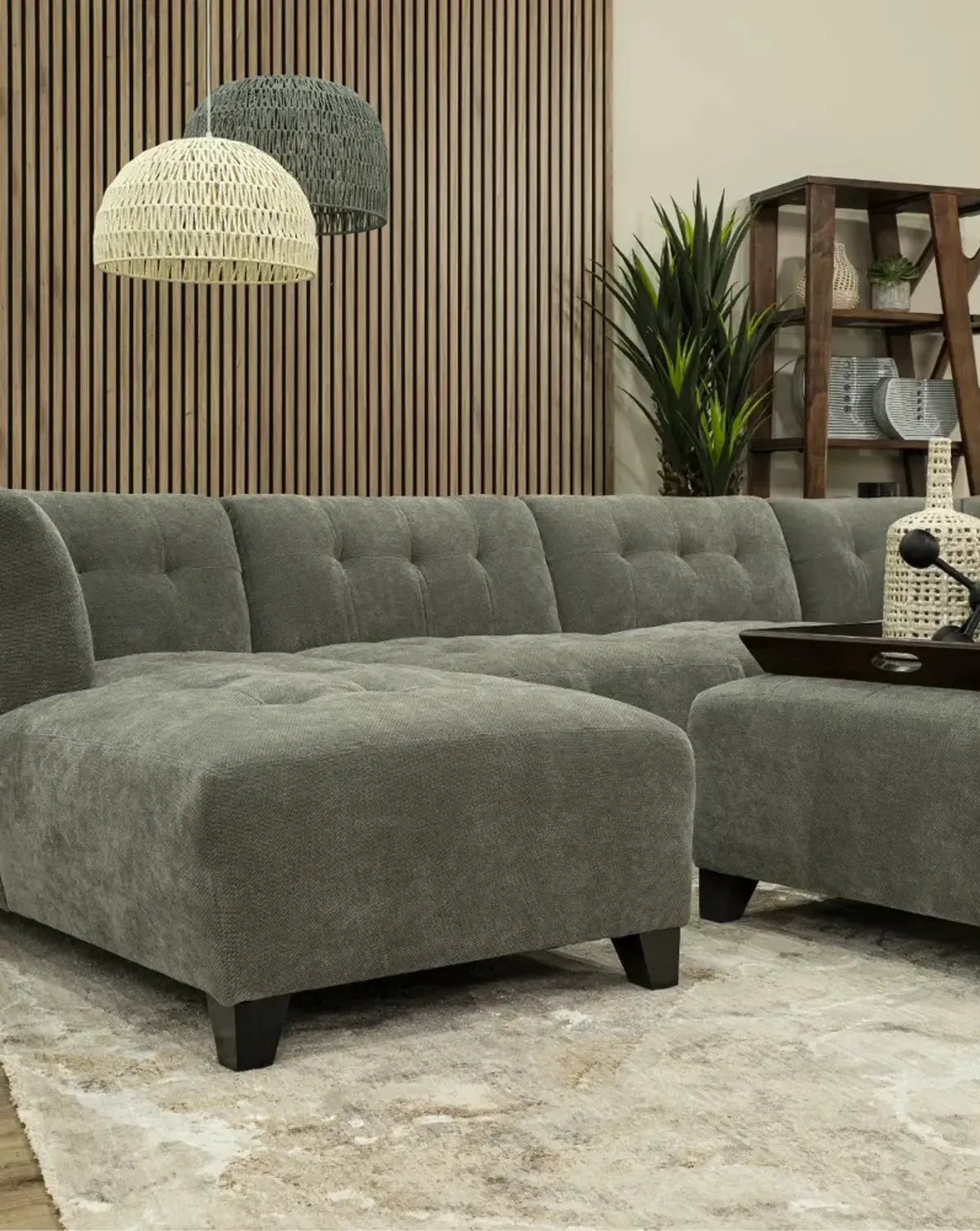 Belaire Gray Modular 6 Piece Sectional