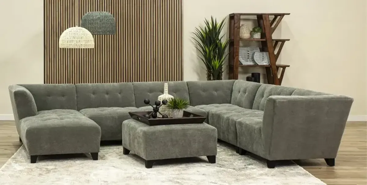 Belaire Gray Modular 6 Piece Sectional