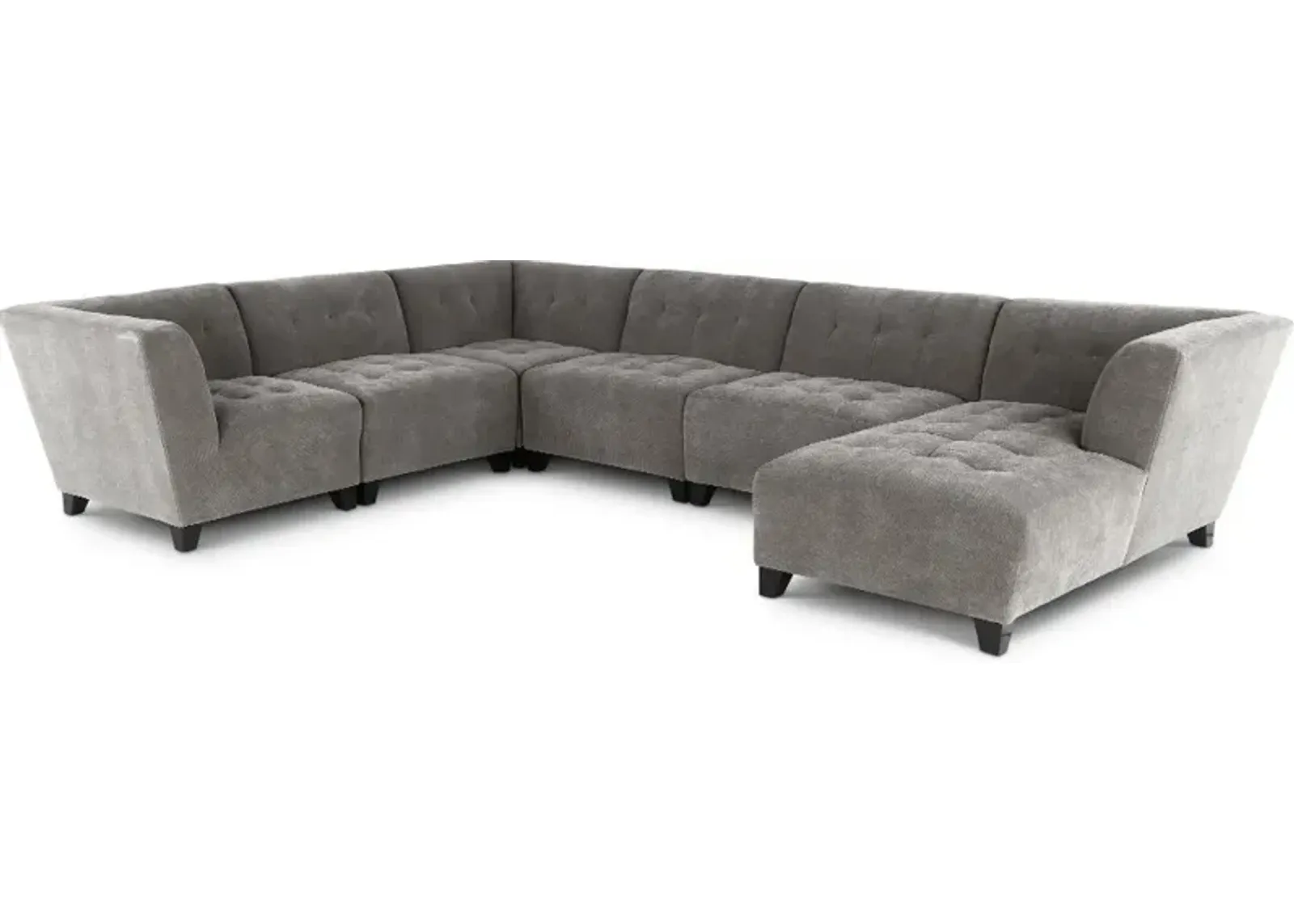 Belaire Gray Modular 6 Piece Sectional