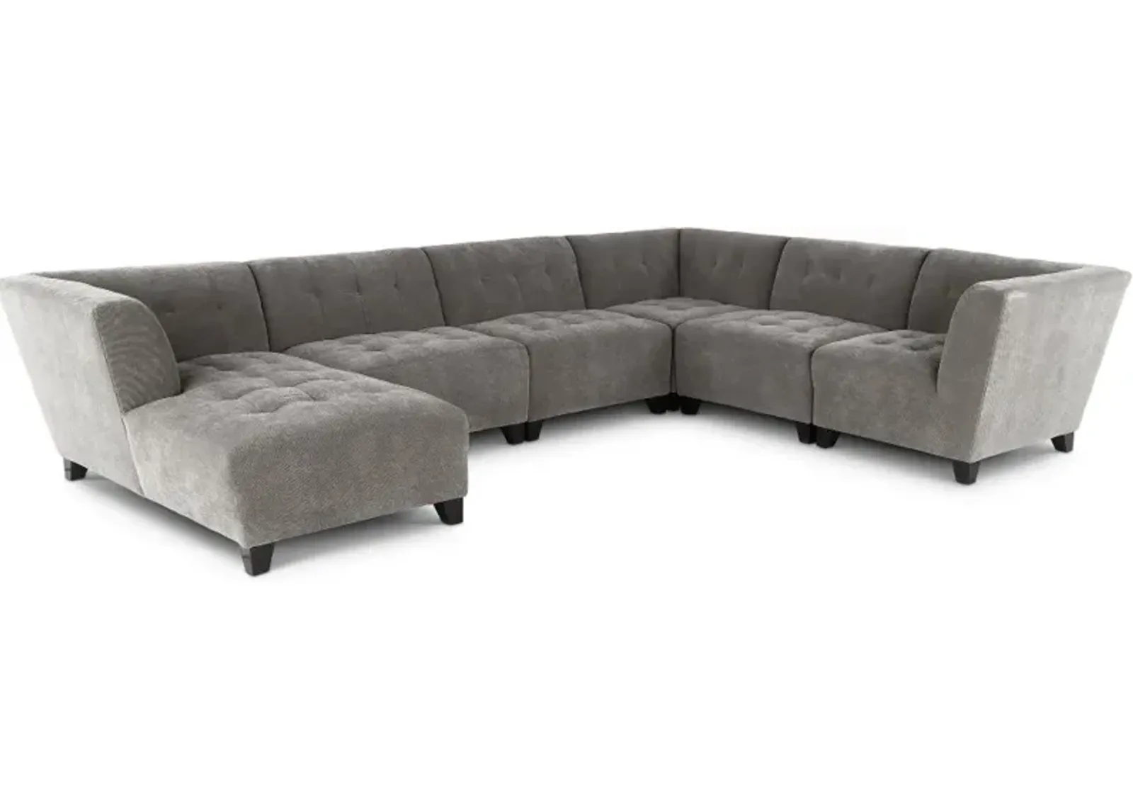 Belaire Gray Modular 6 Piece Sectional