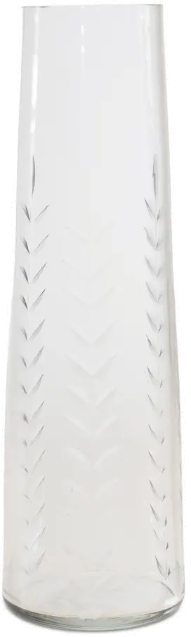 9 Inch White Glass Vase