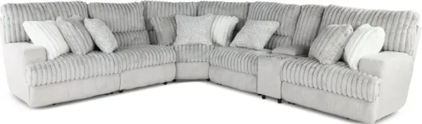 Abraxas Gray 6 Piece Power Reclining Sectional