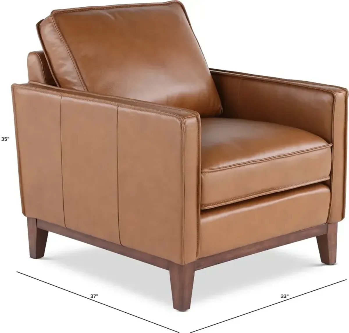 Weston Brown Leather Chair