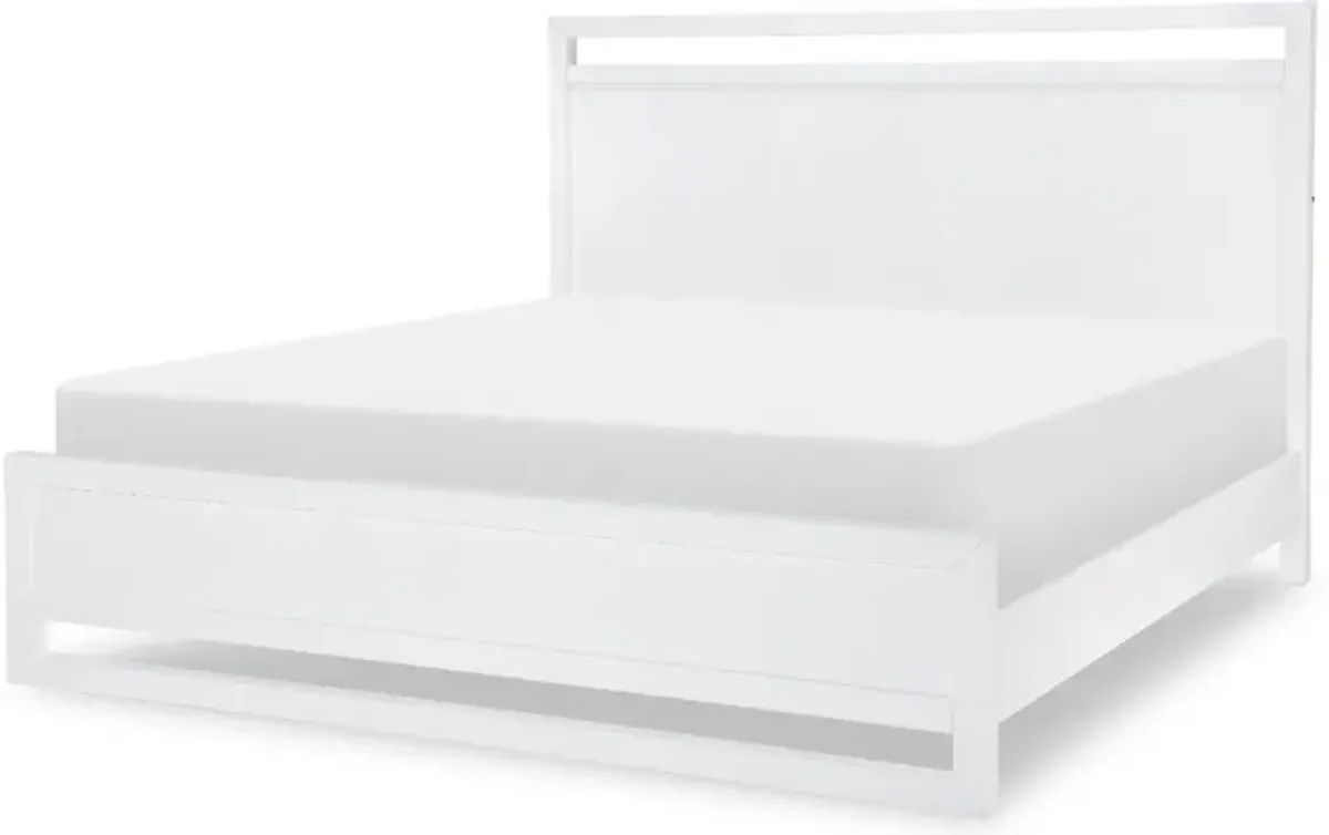 Summerland White King Bed