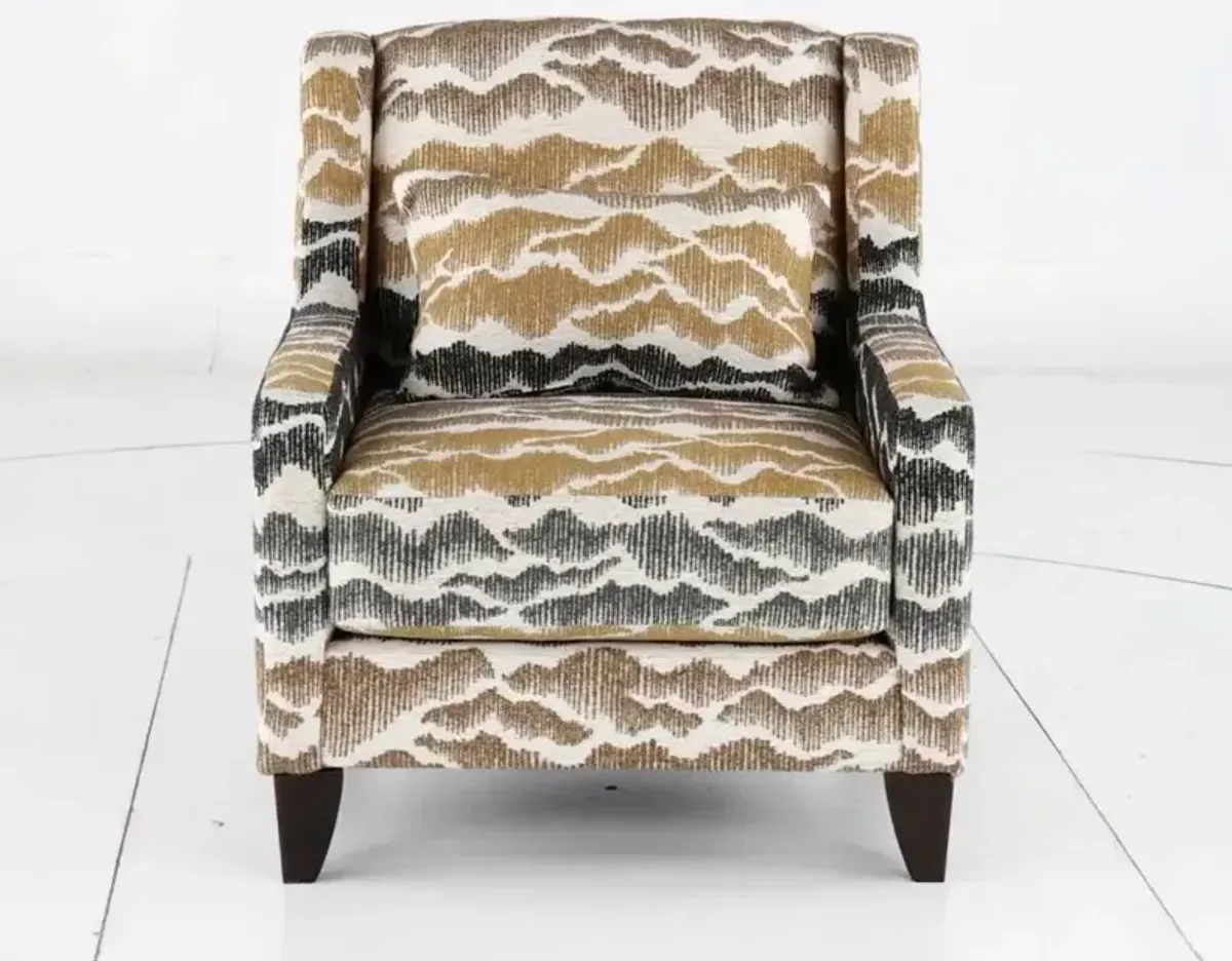 Cody Beige and Gray Accent Chair