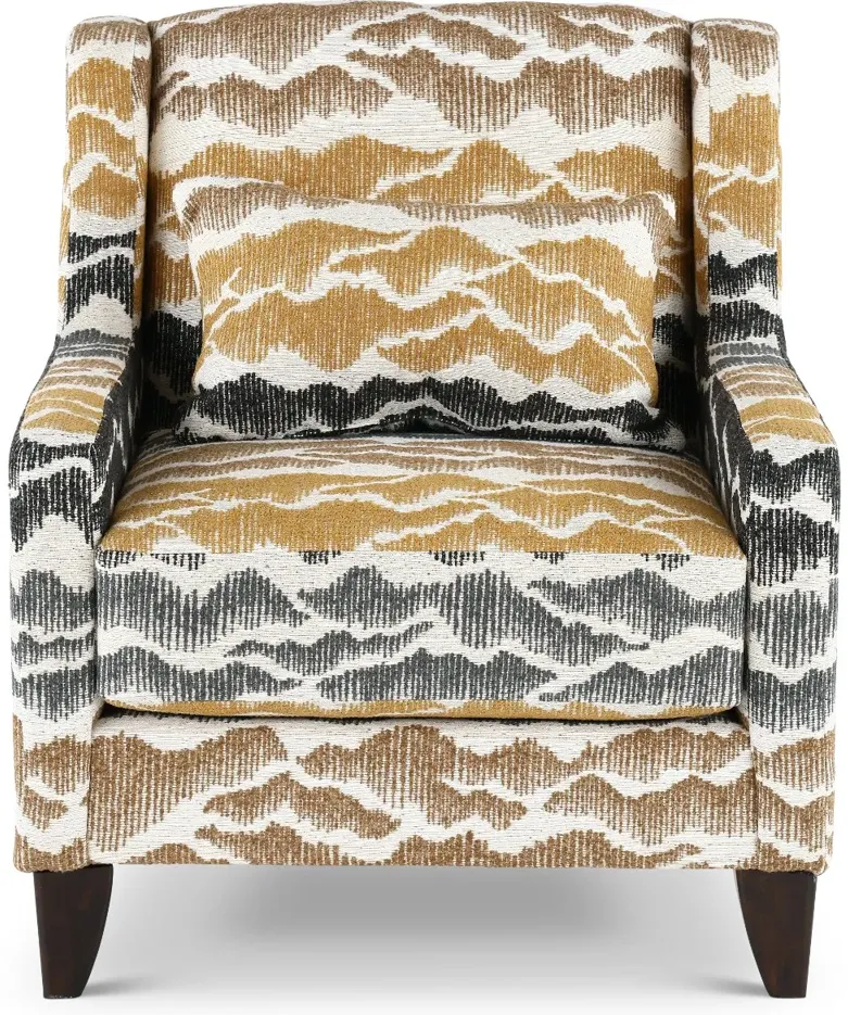 Cody Beige and Gray Accent Chair