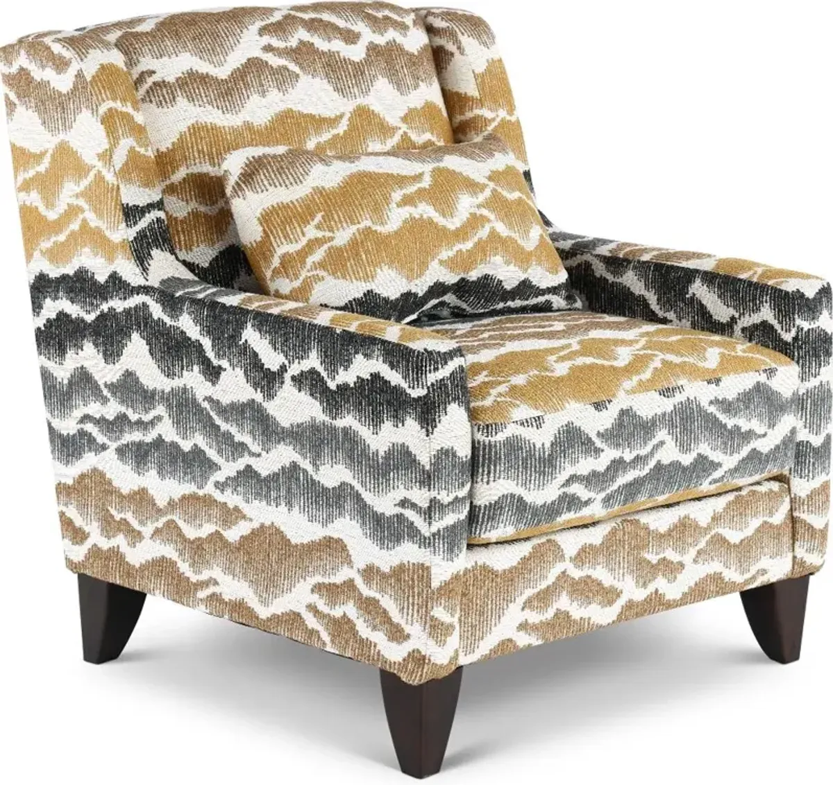 Cody Beige and Gray Accent Chair