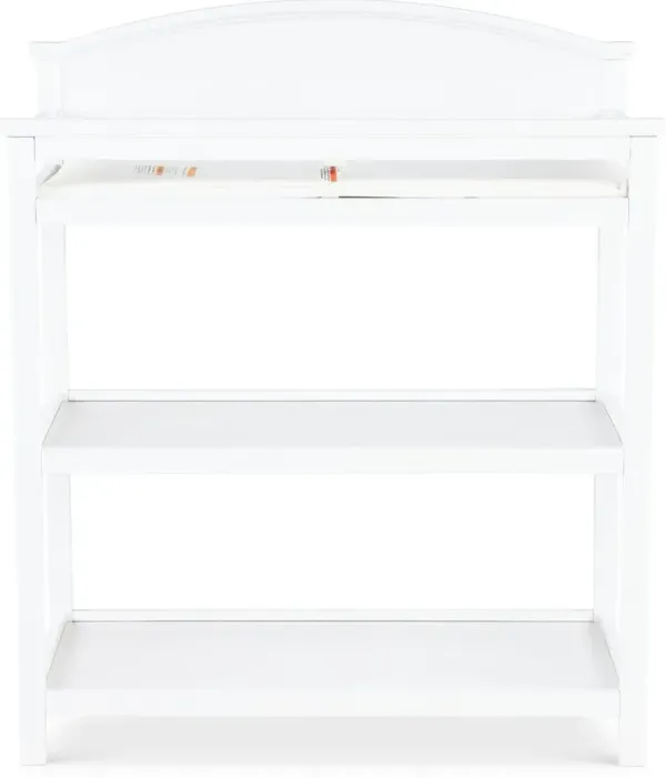 Harper White Changing Table with Pad