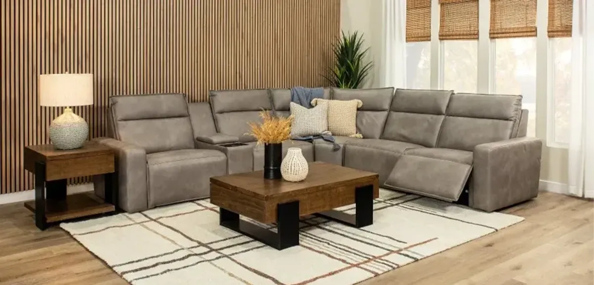 Teramo Silverston 6-Piece Power Reclining Sectional