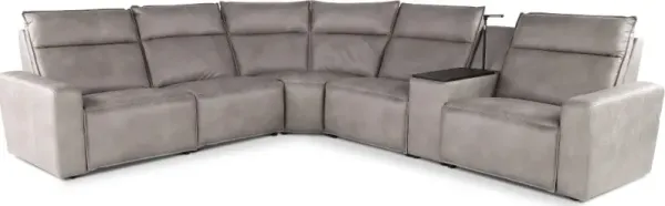 Teramo Silverston 6-Piece Power Reclining Sectional