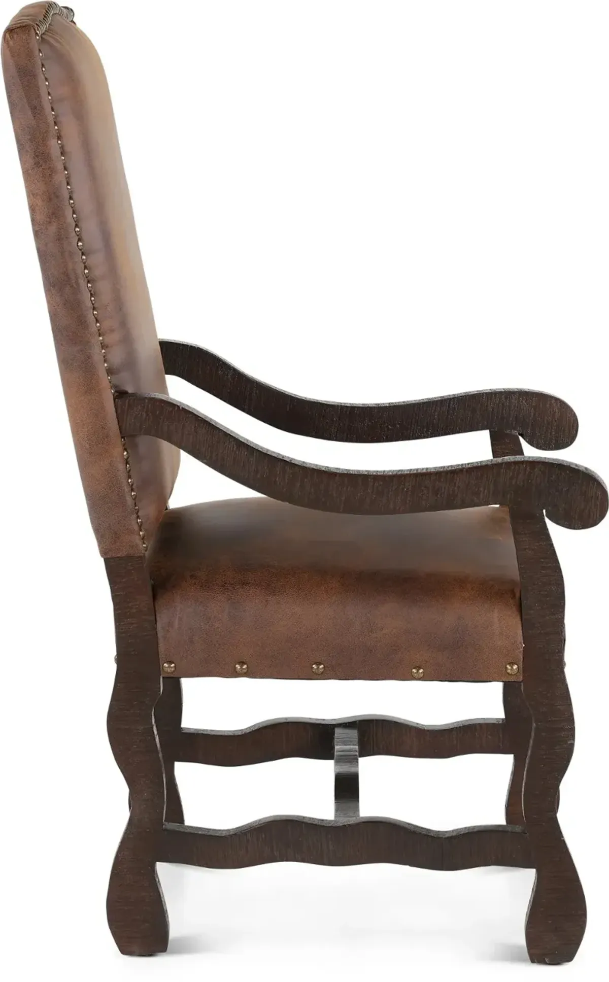 Del Rio Montecristo Brown Dining Arm Chair