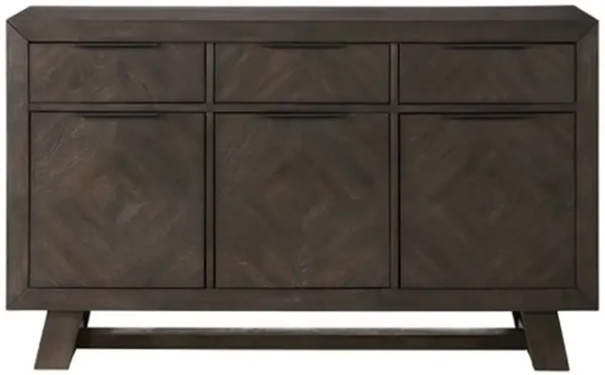 Hearst Dark Brown Dining Server