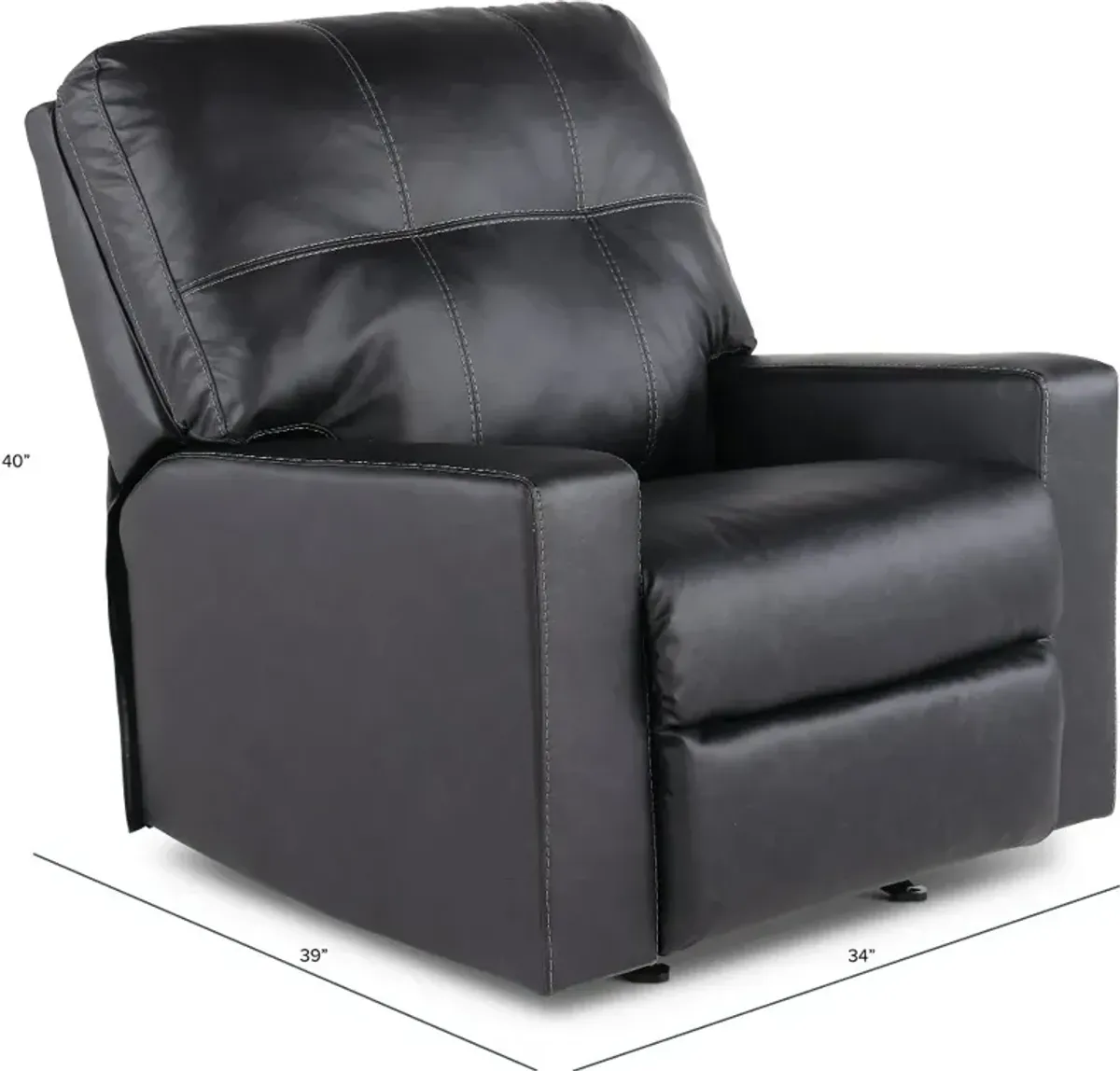 Barlin Black Recliner