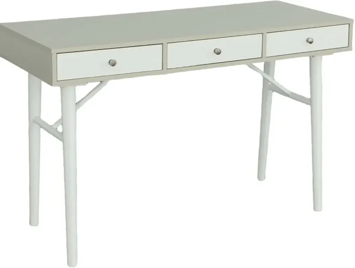 Stanford Gray and White Desk