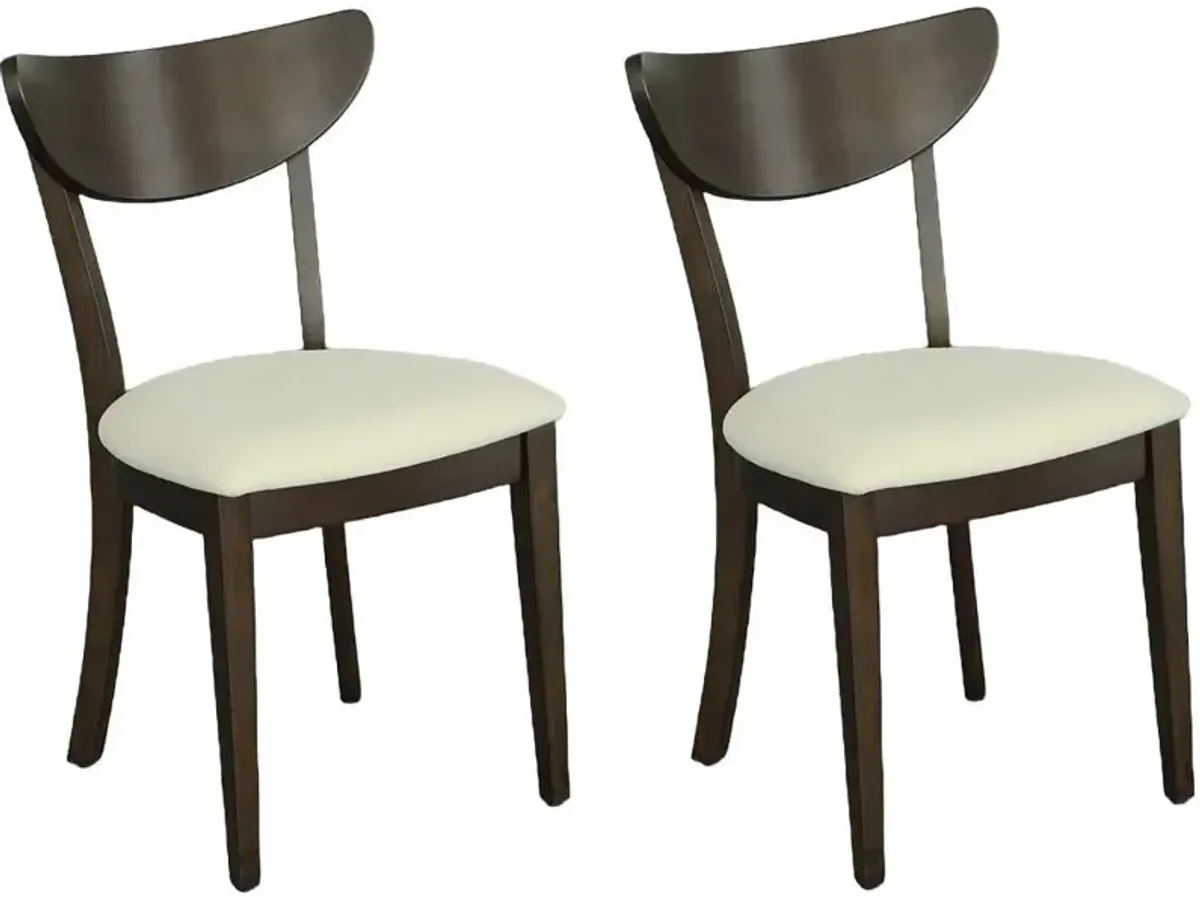 Montebello Dark Brown Dining Chair, Set of 2