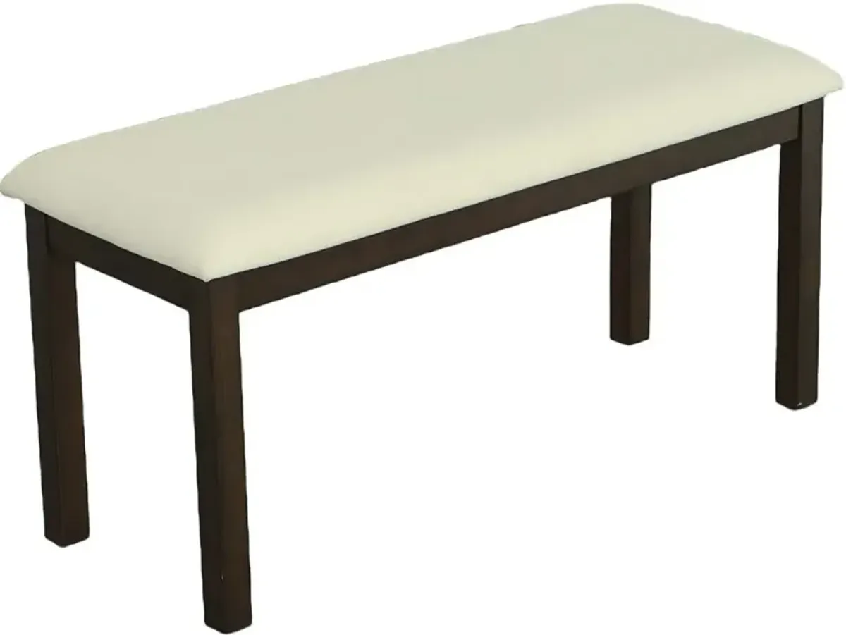 Montebello Dark Brown Dining Bench