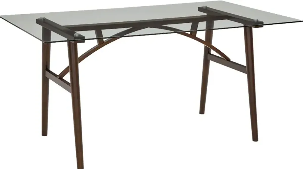 Briarwood Brown and Glass Dining Table