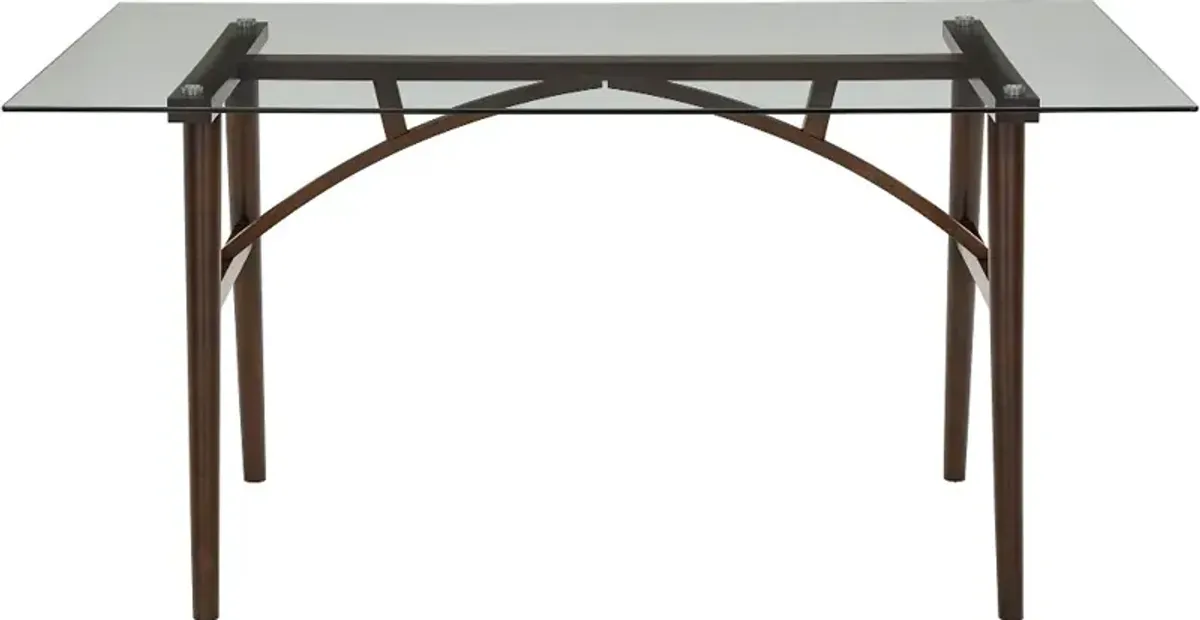 Briarwood Brown and Glass Dining Table