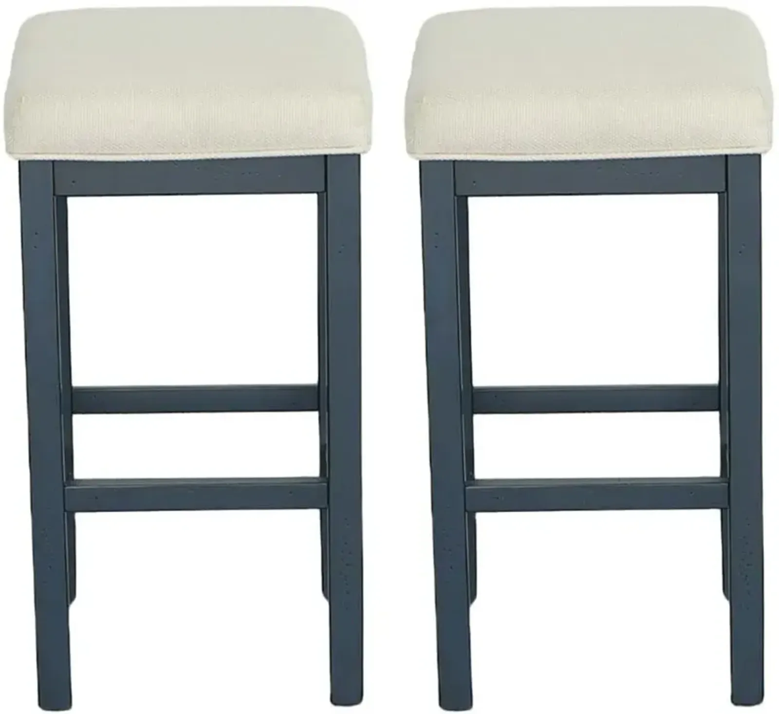 Irish Pub Blue Counter Stools, Set of 2