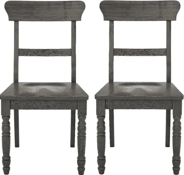Savannah Gray Dining Chair, Set of 2