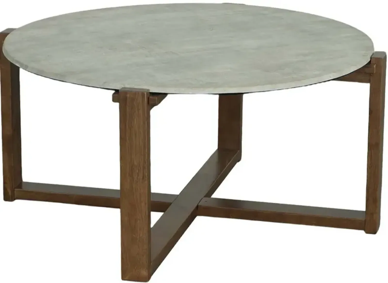 Rizzy Brown and Light Gray Coffee Table