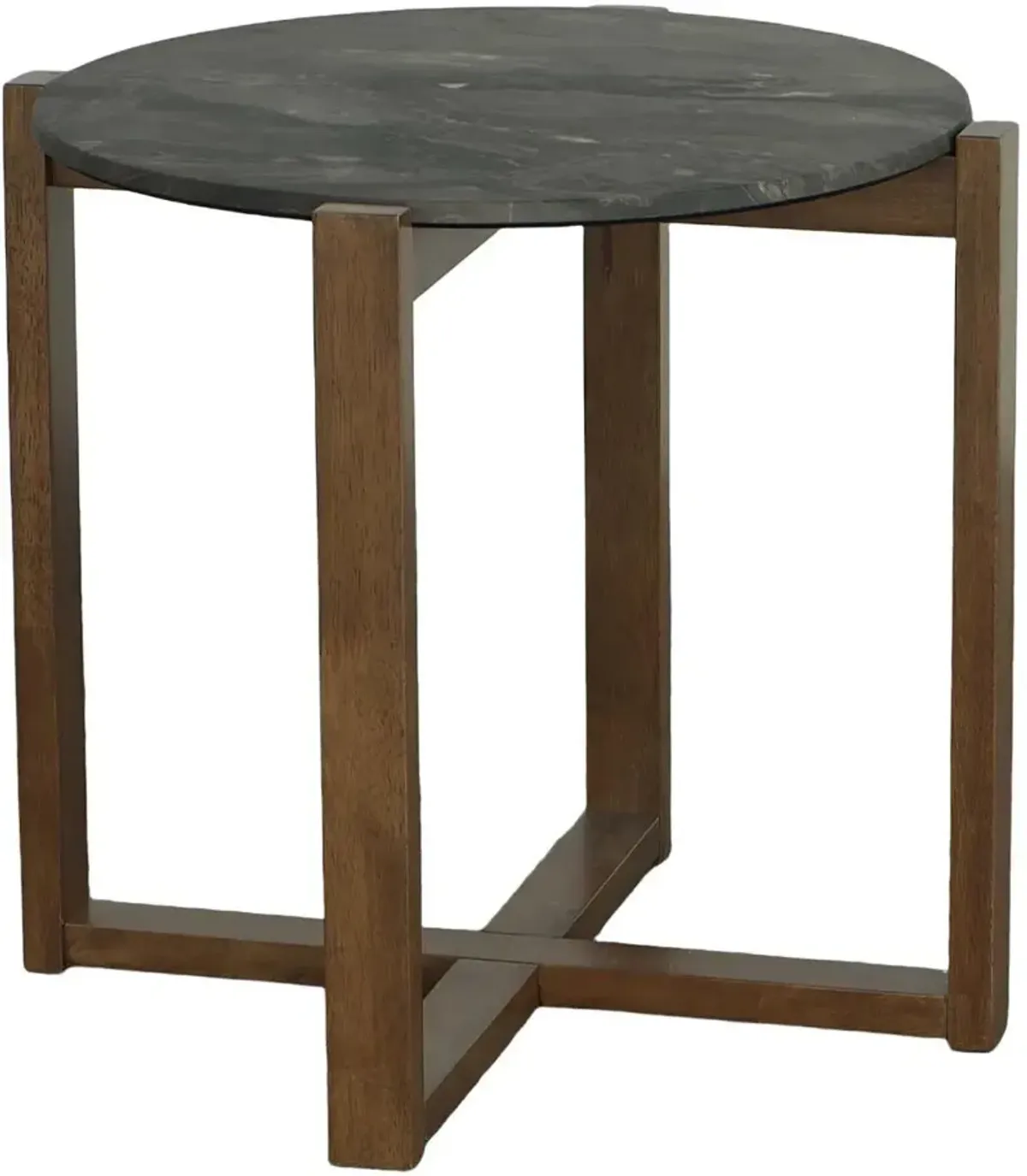 Rizzy Brown and Dark Gray End Table