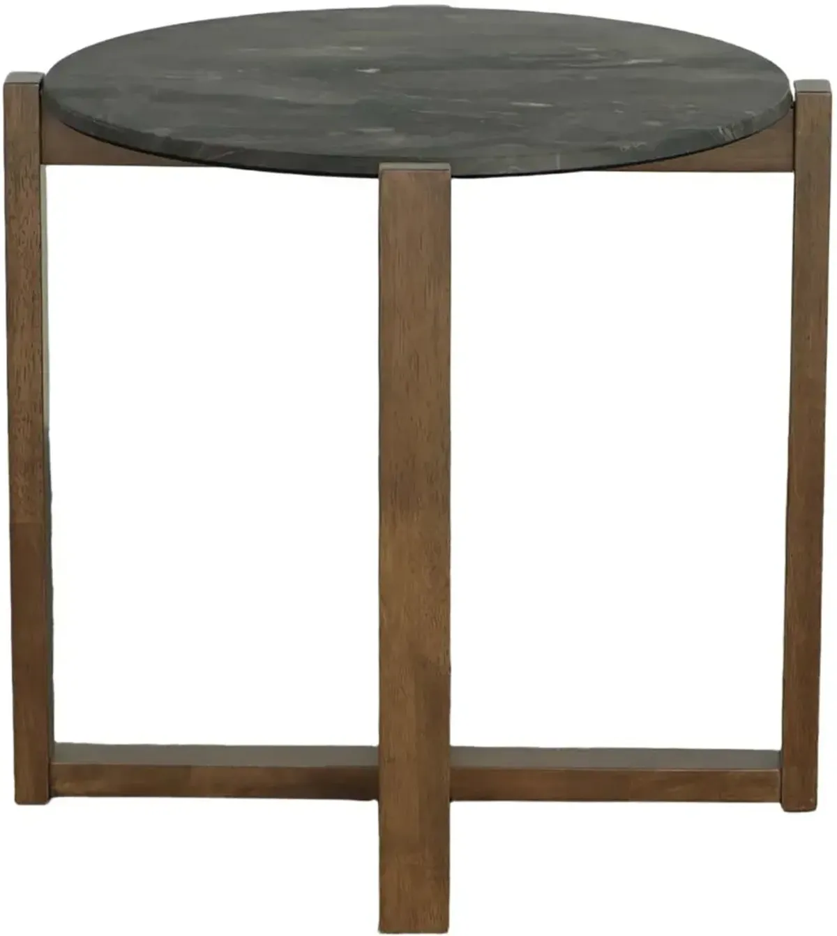 Rizzy Brown and Dark Gray End Table