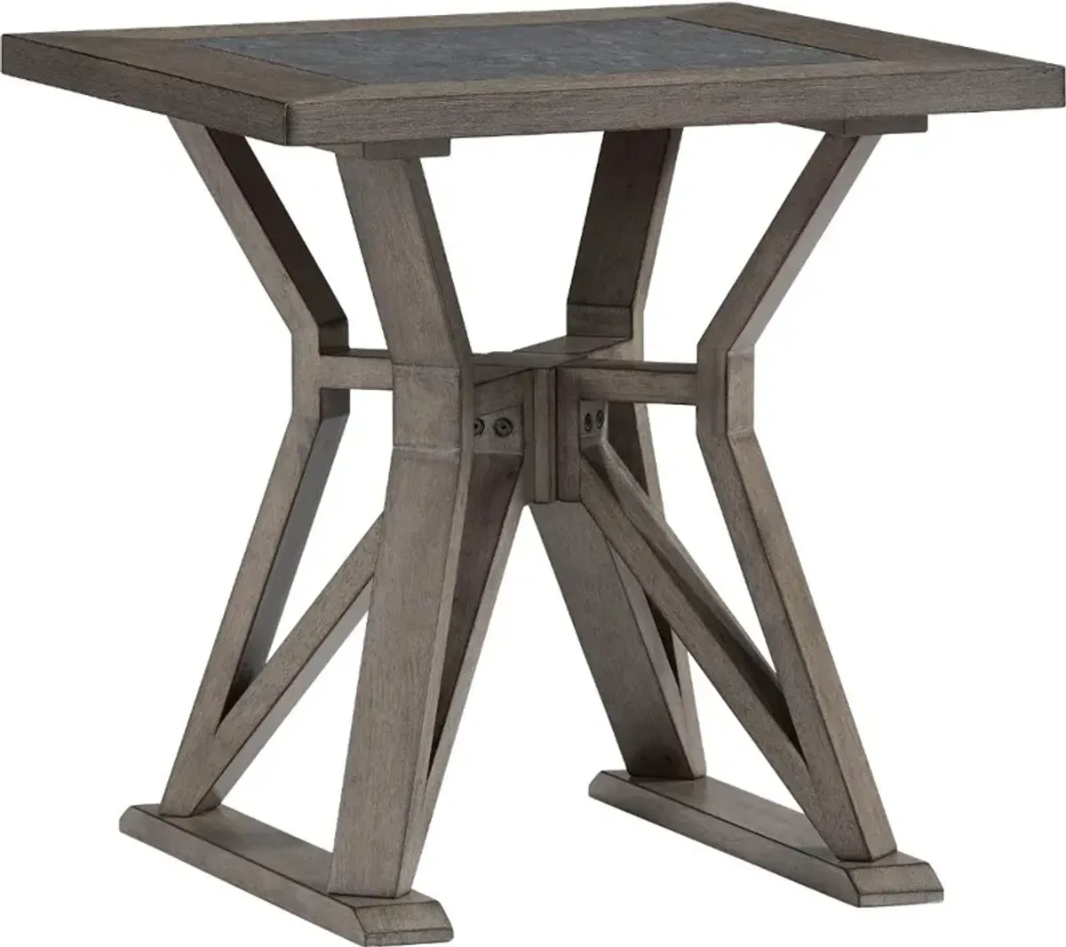 Promenade Gray End Table