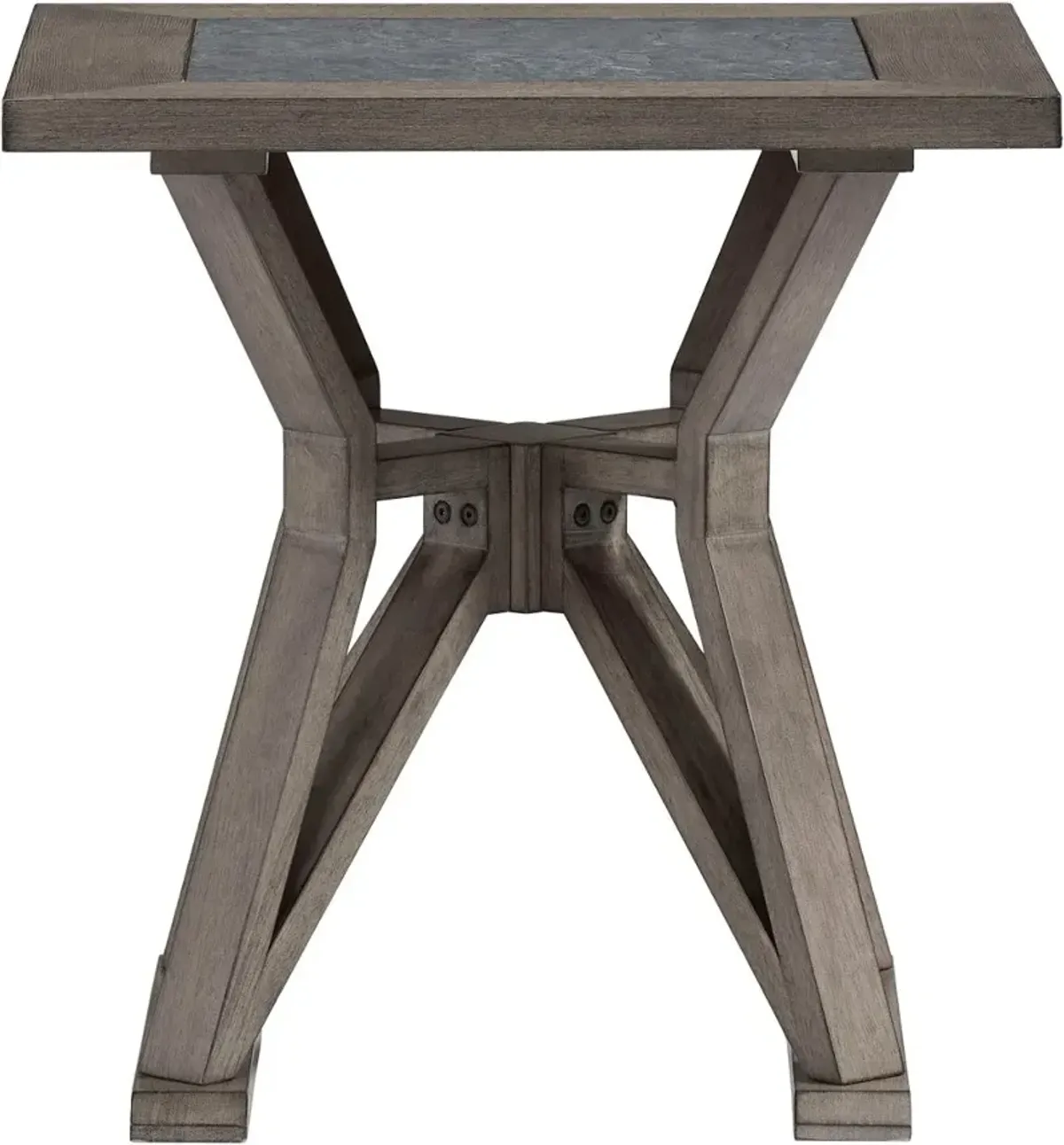 Promenade Gray End Table