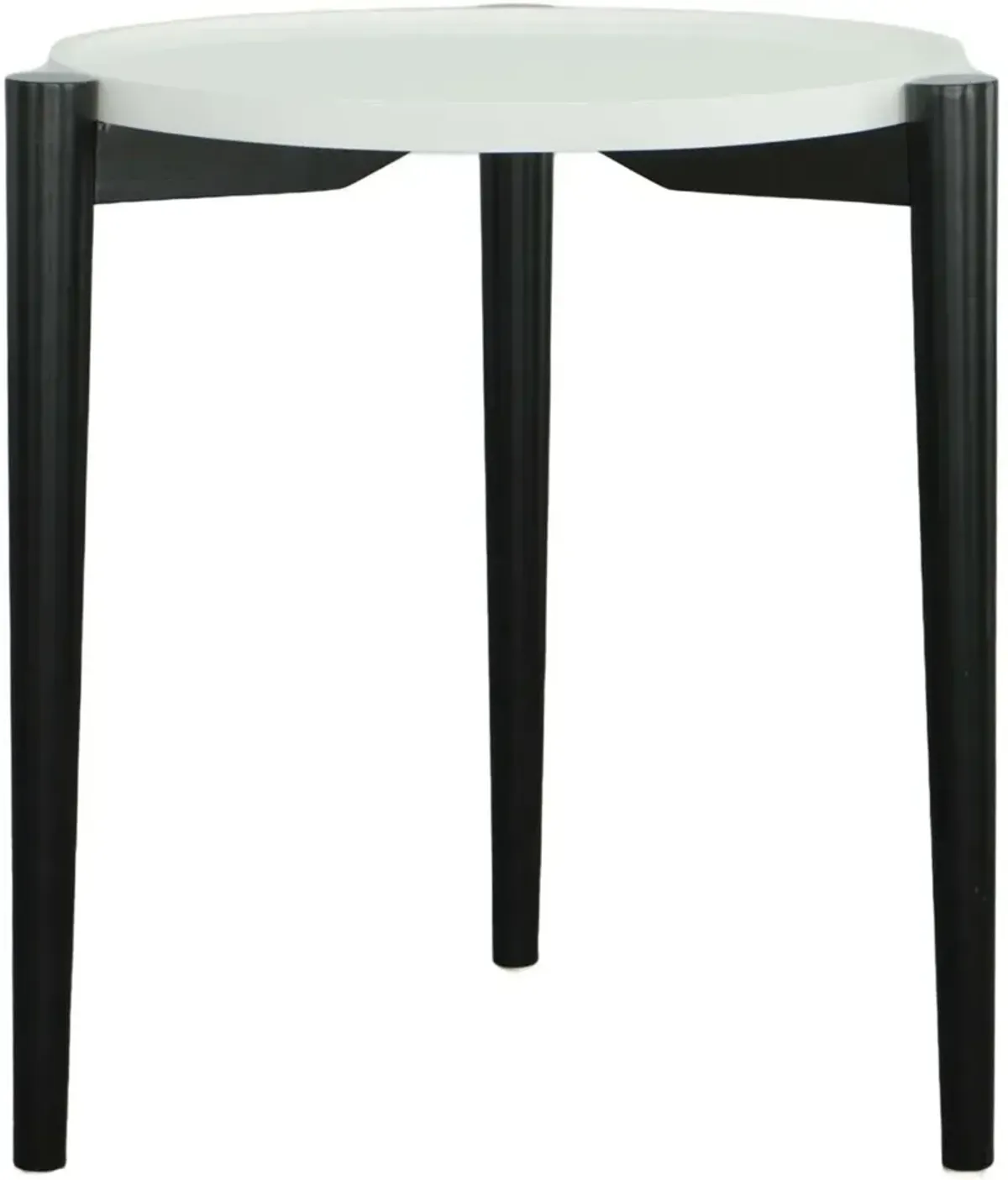 Harlowe Black and White End Table