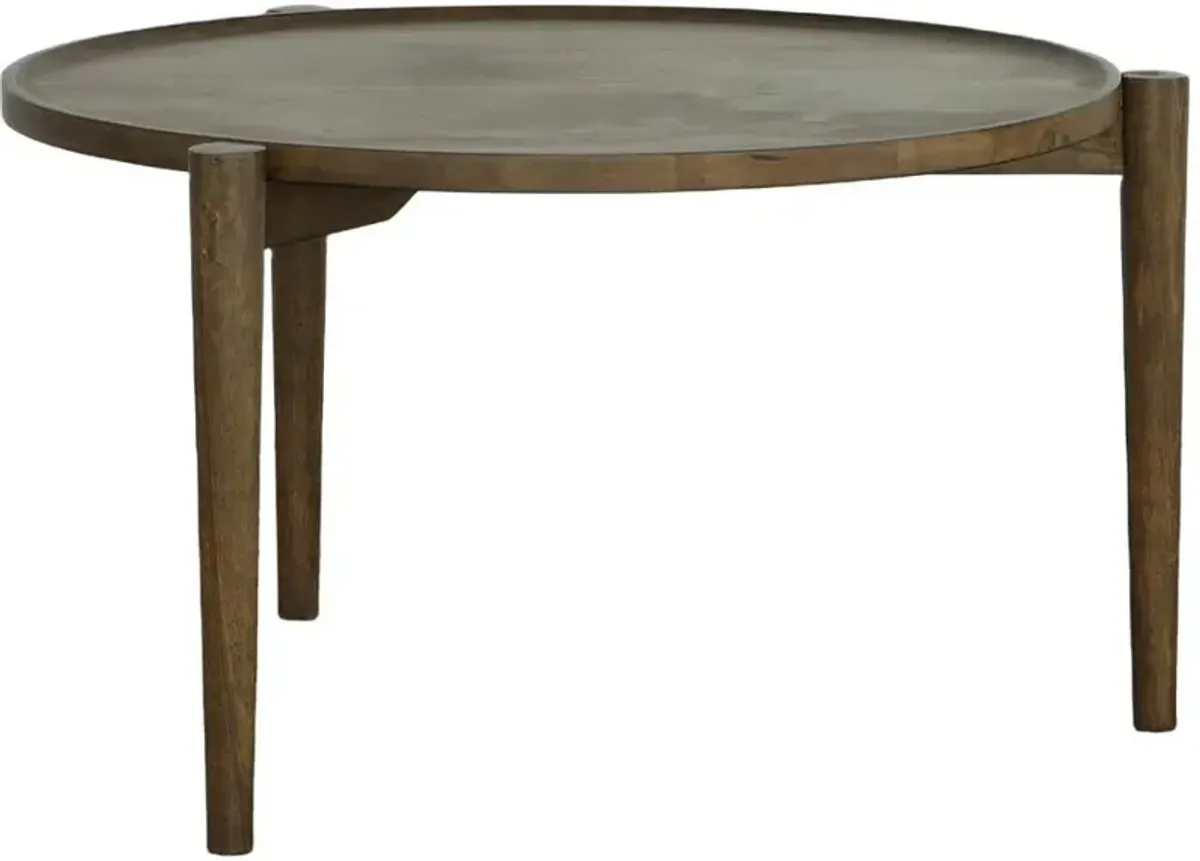 Harlowe Walnut Brown Coffee Table