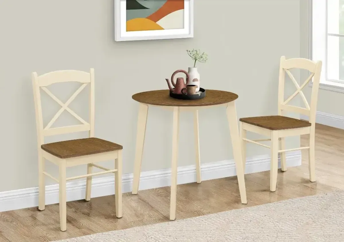 Monarch Oak and Cream Dining Table