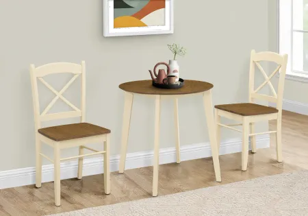 Monarch Oak and Cream Dining Table