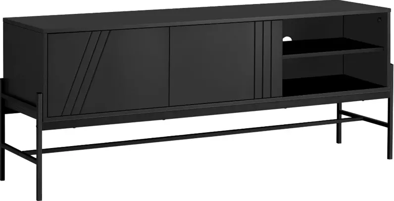 Monarch Black Laminate TV Stand