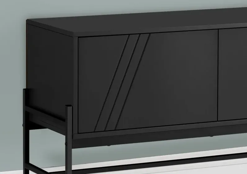 Monarch Black Laminate TV Stand