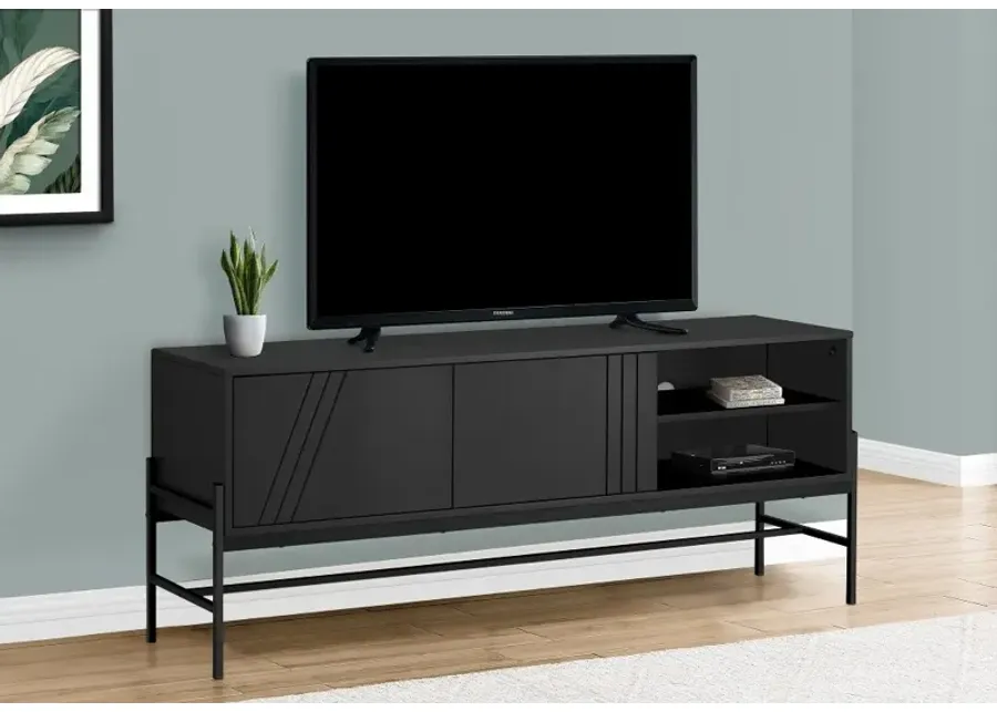 Monarch Black Laminate TV Stand