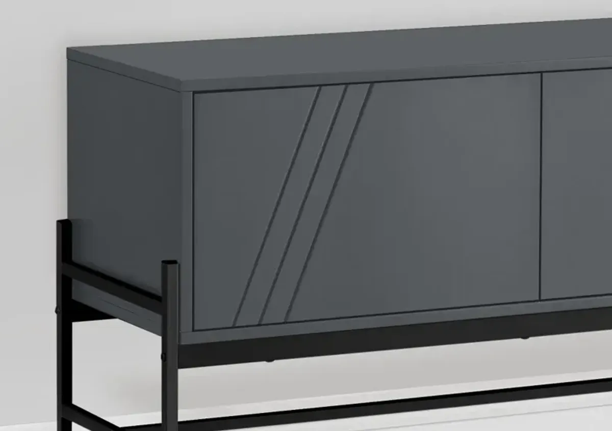 Florence Gray Modern Two Door TV Stand