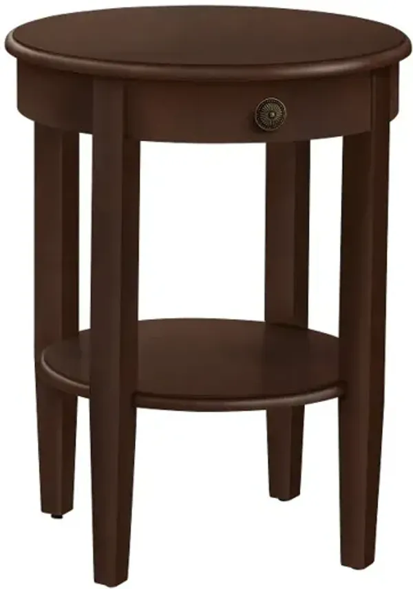 Espresso Brown Side Table
